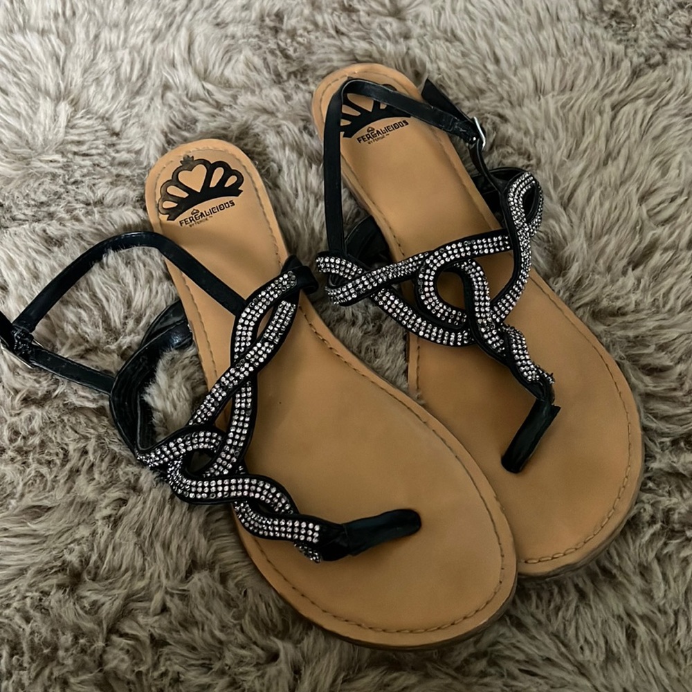 Rhinestone sandals